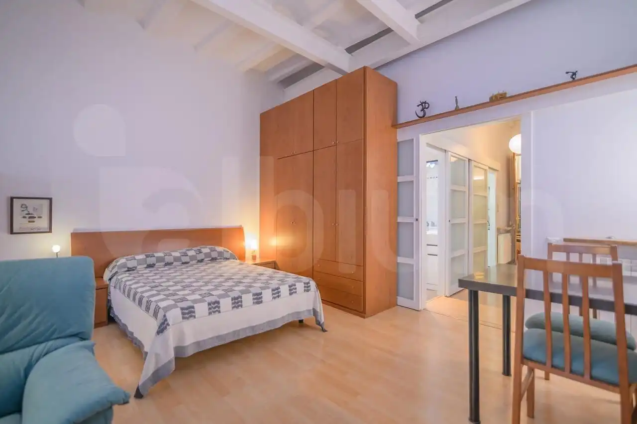 Schlafzimmer von Wohnung zum Verkauf in Barcelona mit Heizung, Parkett und Terrasse