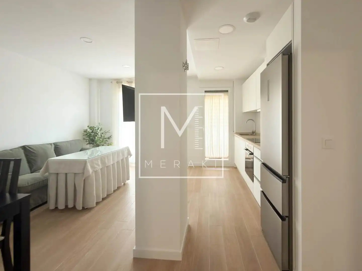 Cocina de Estudio de alquiler en Albacete con Calefacción, Amueblado y Balcón