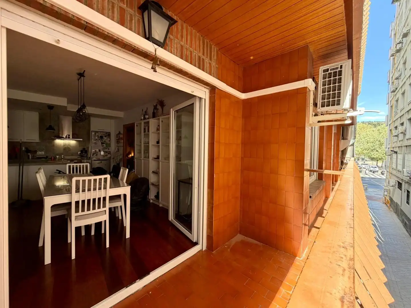 Exterior view of Flat for sale in  Granada Capital  with Air Conditioner, Parquet flooring and Balcony