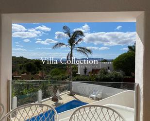 Vista exterior de Casa o xalet de lloguer en Santa Eulària des Riu amb Aire condicionat, Terrassa i Piscina