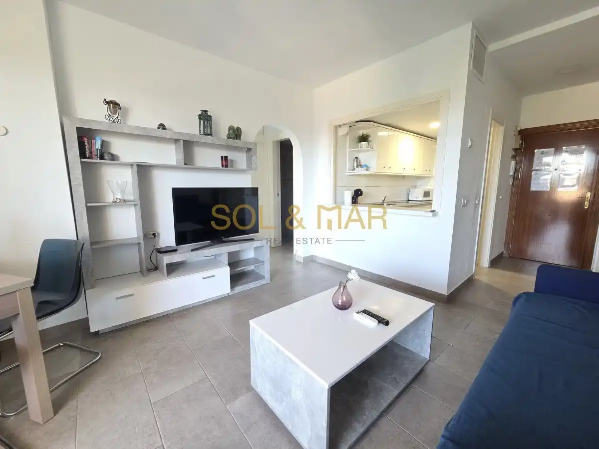 Wohnzimmer von Wohnung zum Verkauf in Torremolinos mit Klimaanlage, Heizung und Terrasse
