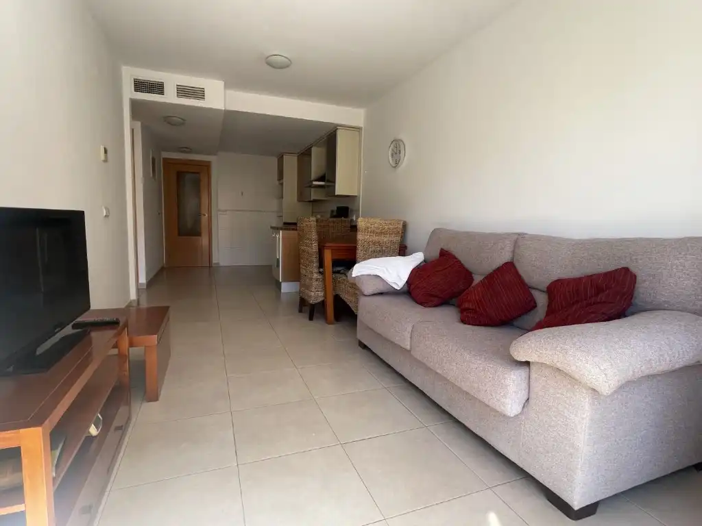 Wohnzimmer von Wohnungen zum Verkauf in Vera mit Klimaanlage, Terrasse und Schwimmbad