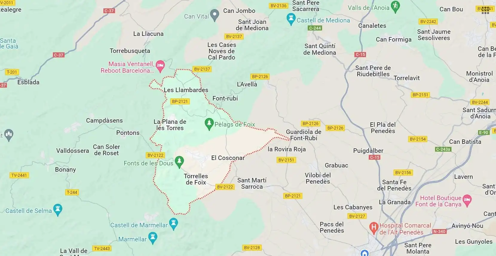Wohnbaugrundstück zum Verkauf in Torrelles de Foix, imagen 2