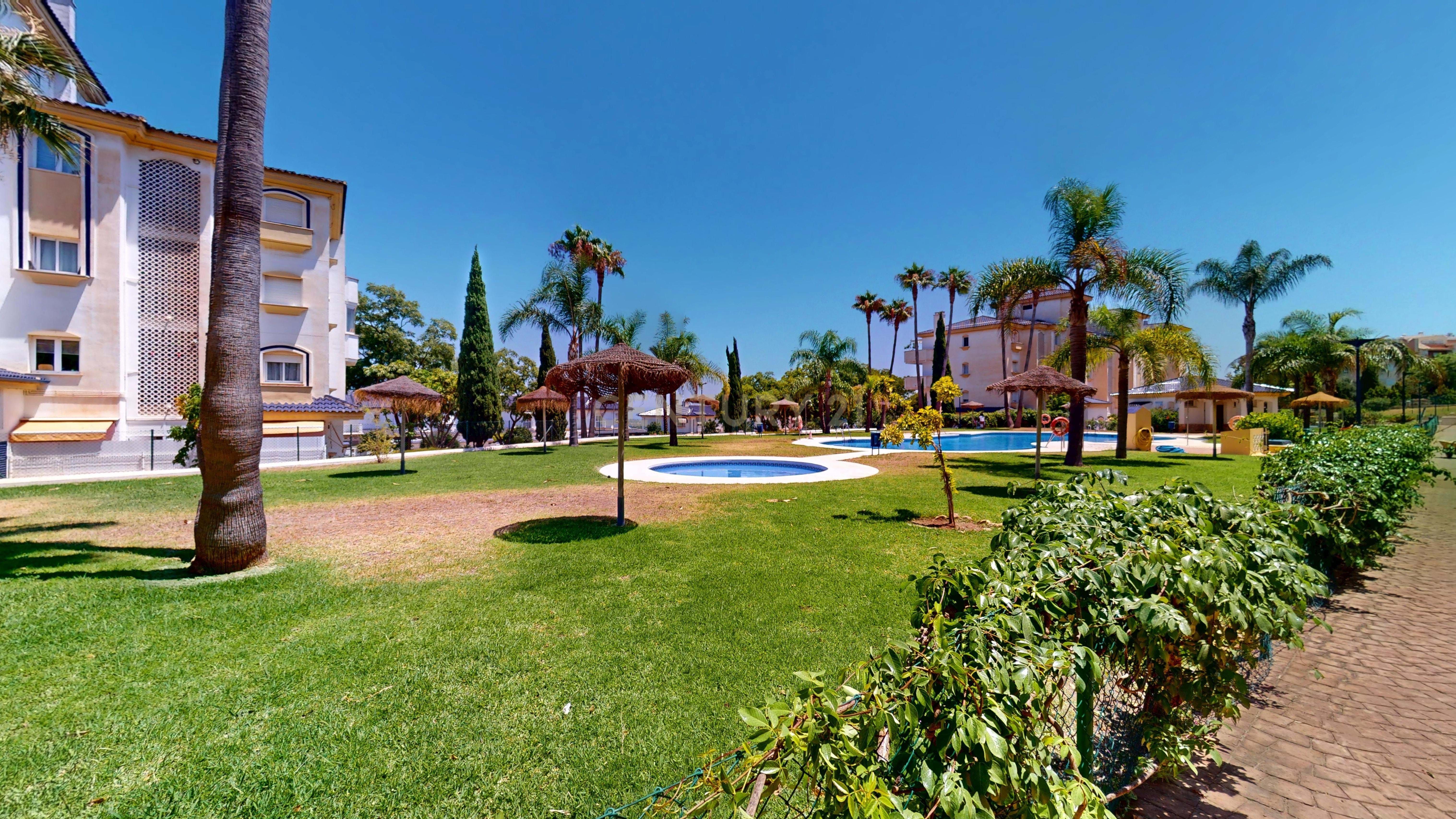 Garden of Flat for sale in Málaga Capital  with Air Conditioner, Terrace and Swimming Pool