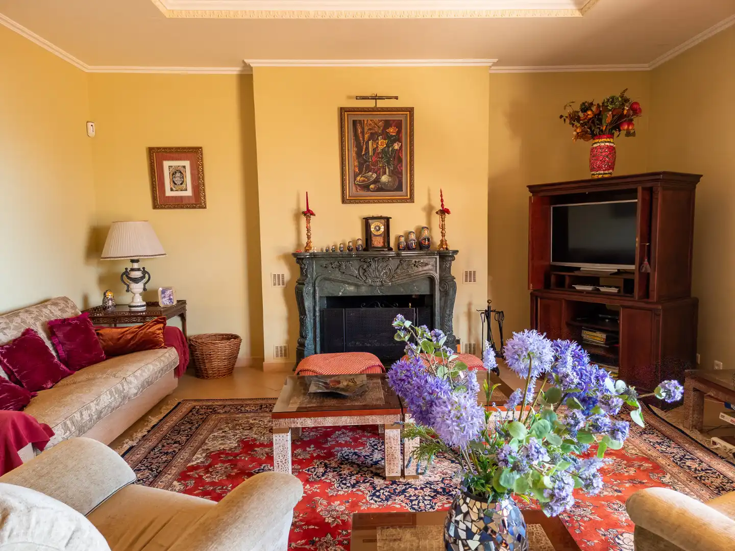 Living room of Houses for sale in Estepona  with Air Conditioner, Private garden and Terrace