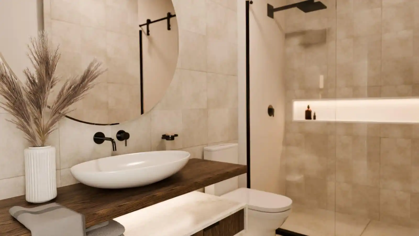 Badezimmer von Dachboden zum Verkauf in Jaca mit Heizung, Abstellraum und Whirlpool