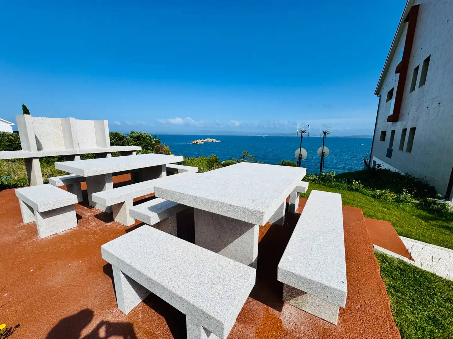 Terrasse von Wohnungen zum Verkauf in Ribeira mit Klimaanlage, Heizung und Privatgarten