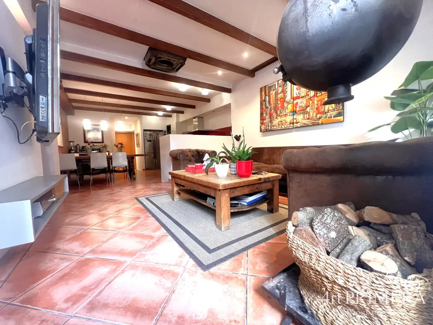 Sala de estar de Casa o chalet en venta en Granollers con Aire acondicionado, Calefacción y Parquet