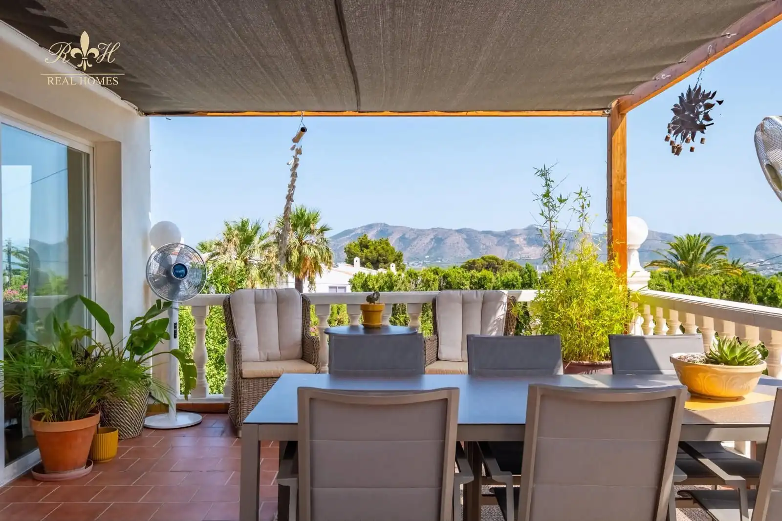 Terraza de Casa o chalet en venta en La Nucia con Aire acondicionado, Piscina y Amueblado