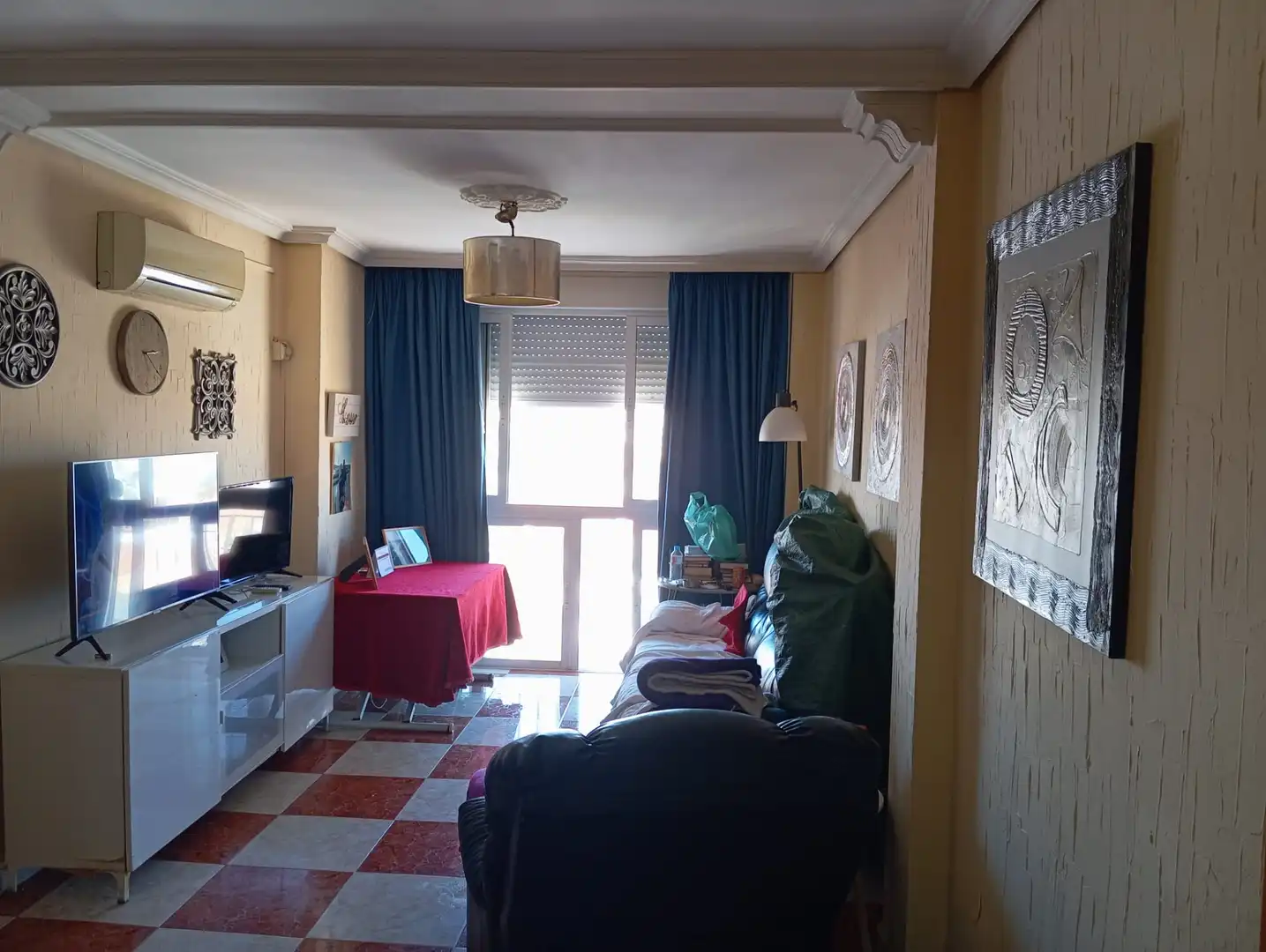 Bedroom of Flat for sale in Sevilla  with Air Conditioner, Private garden and Furnished