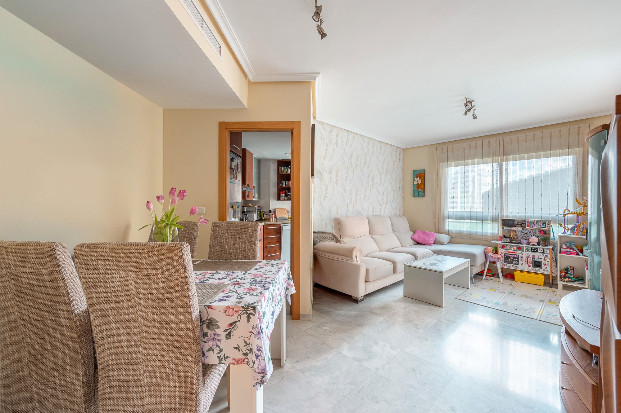 Living room of Flat for sale in Villajoyosa / La Vila Joiosa  with Storage room, Swimming Pool and Furnished