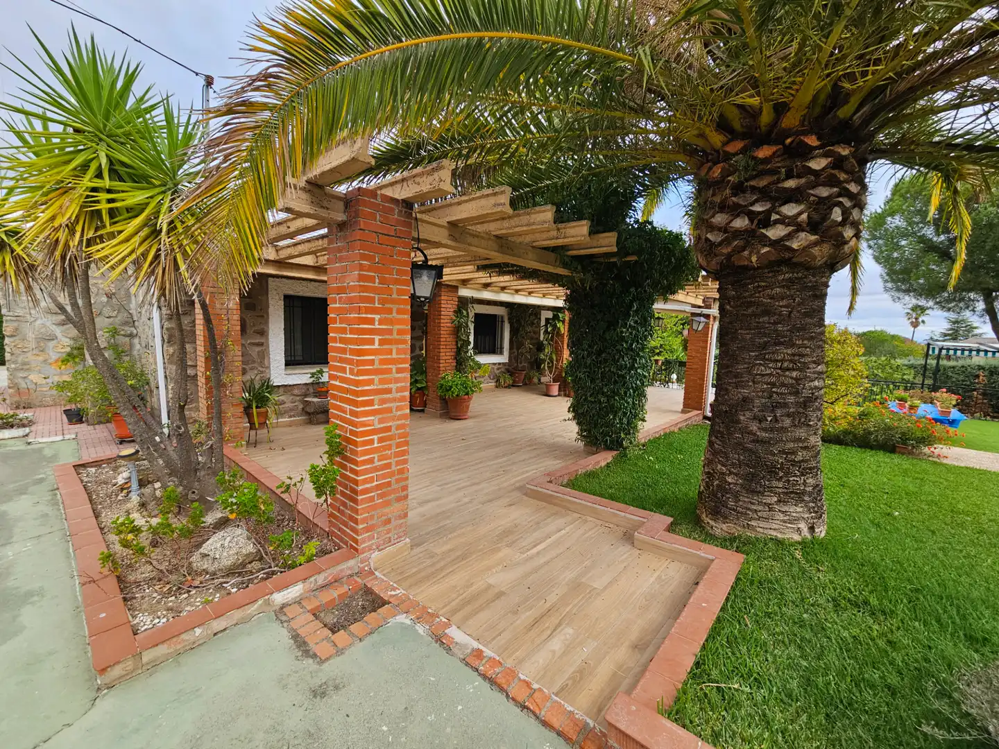 Terrasse von Haus oder Chalet zum Verkauf in Casar de Cáceres mit Möbliert