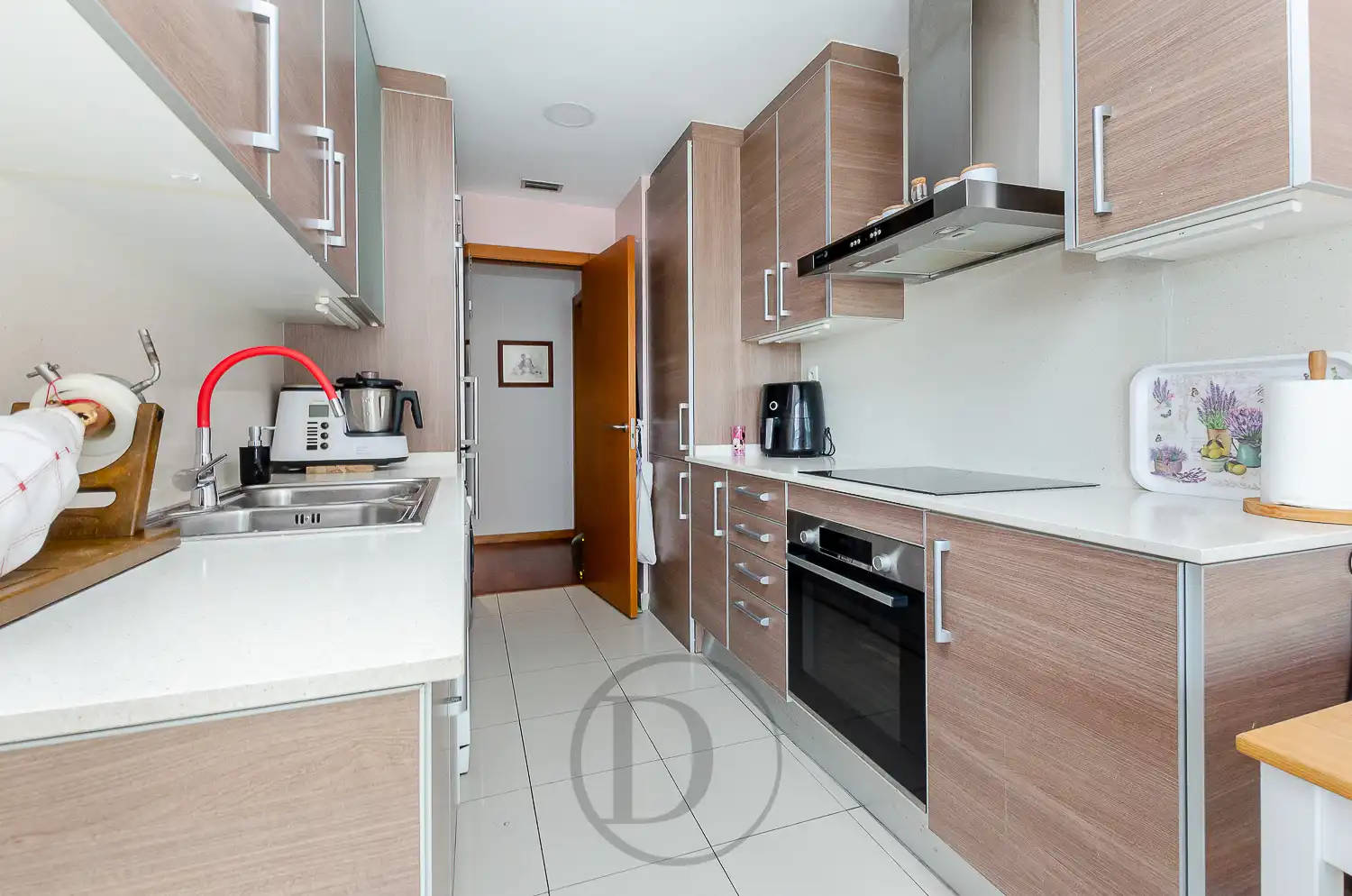 Küche von Wohnung zum Verkauf in Esplugues de Llobregat mit Klimaanlage, Terrasse und Balkon
