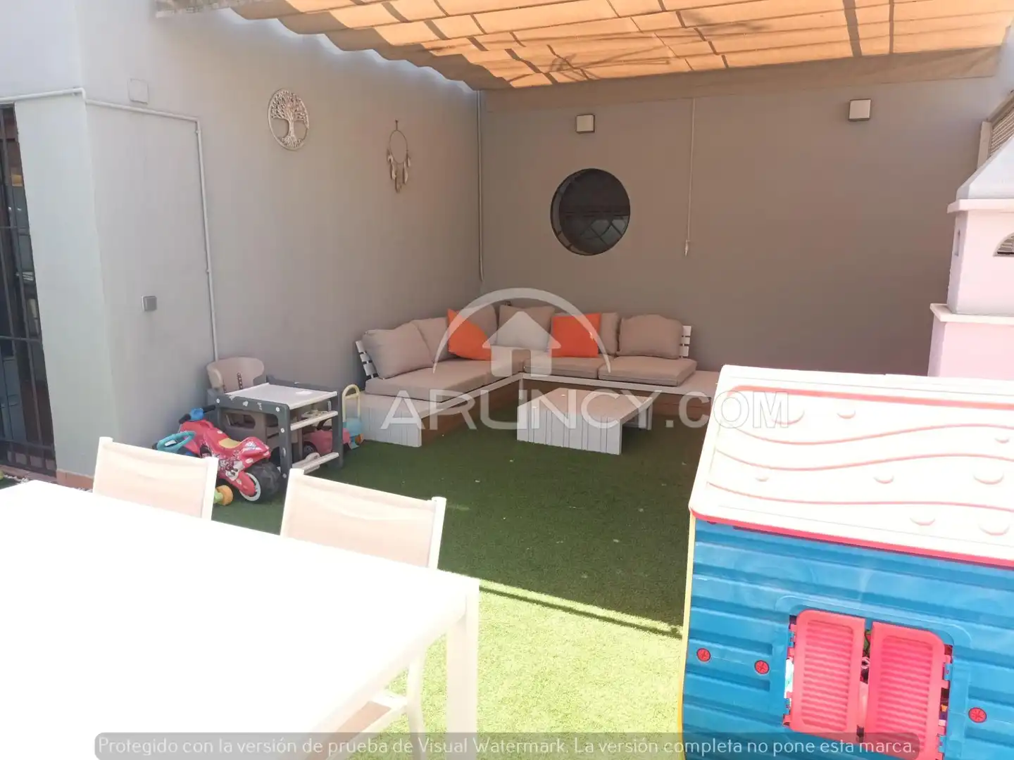 Terrassa de Casa adosada en venda en Alcalá de Guadaira amb Aire condicionat, Calefacció i Jardí privat
