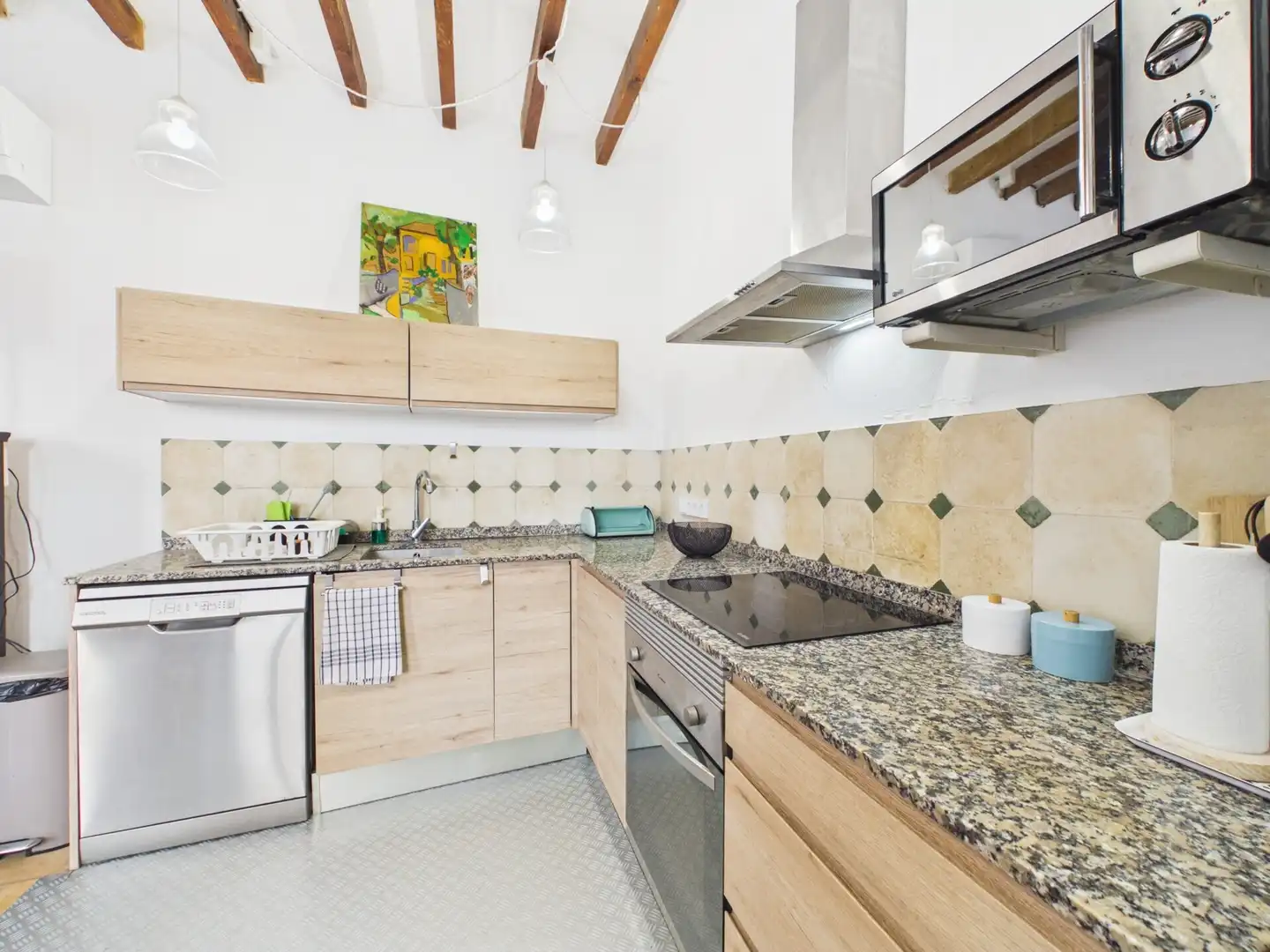 Kitchen of Flat for rent in  Palma de Mallorca  with Air Conditioner and Pets allowed