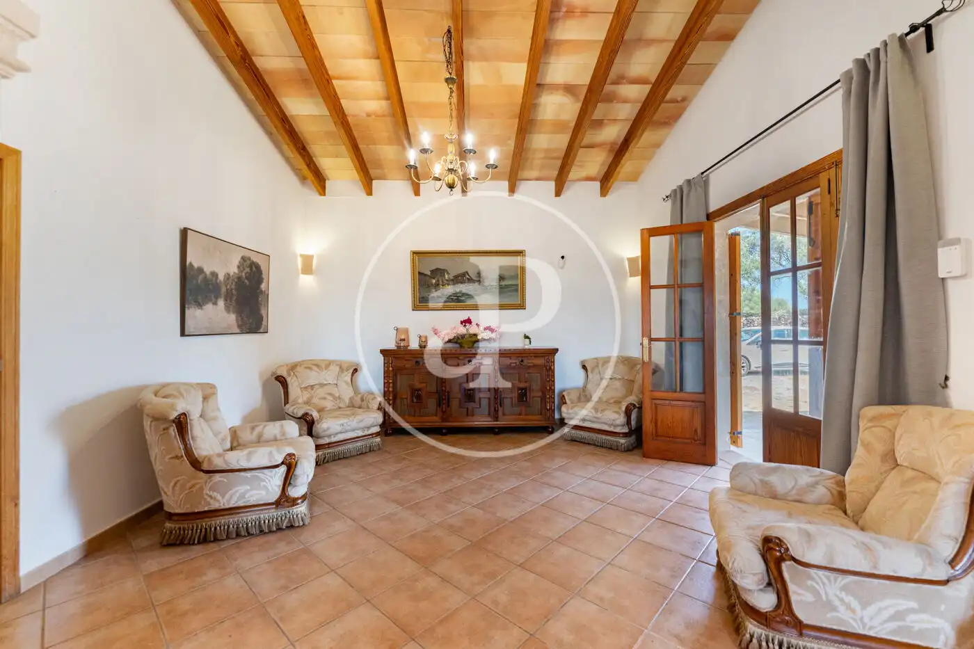 Living room of Houses for rent in Sencelles  with Air Conditioner, Heating and Private garden