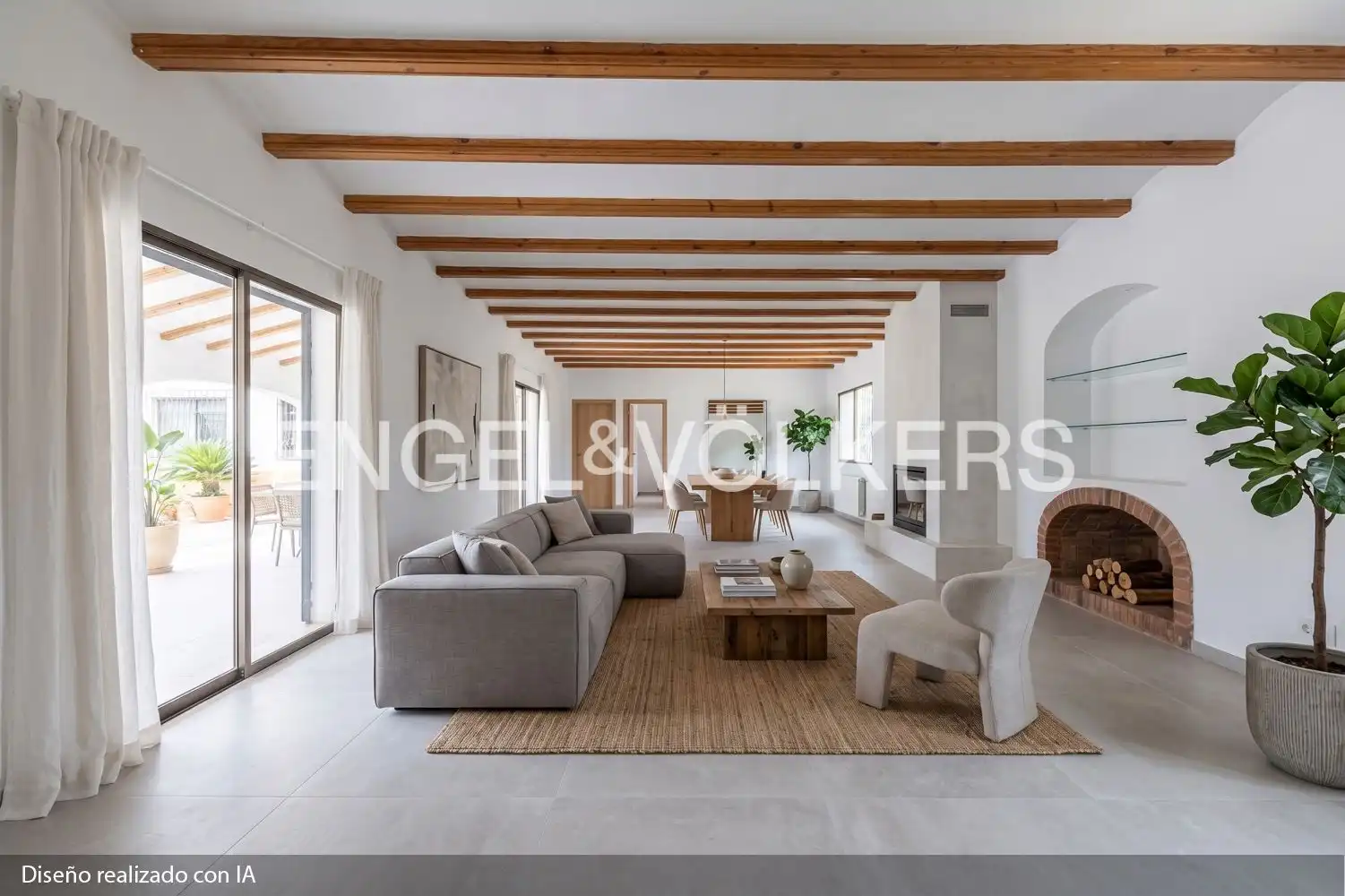 Sala d'estar de Casa o xalet en venda en Jávea / Xàbia amb Calefacció i Terrassa