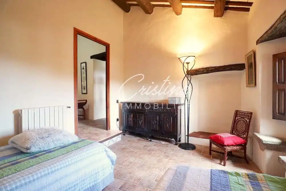 Schlafzimmer von Country house zum Verkauf in Santa Cristina d'Aro mit Heizung, Privatgarten und Schwimmbad