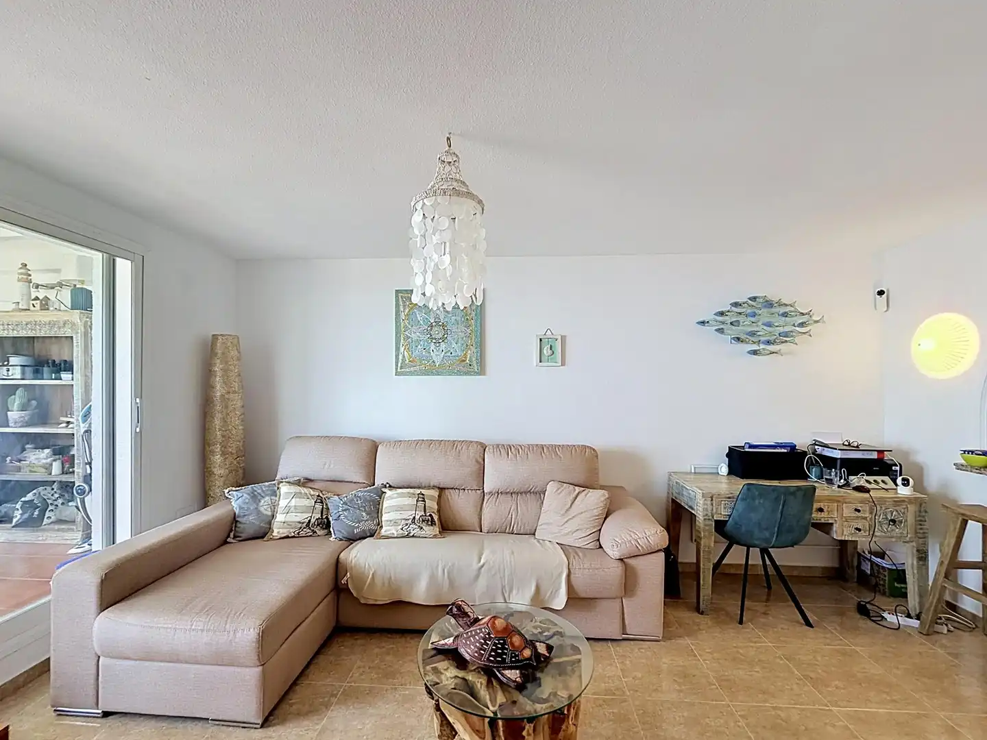 Sala de estar de Apartamento en venta en Benitachell / El Poble Nou de Benitatxell con Aire acondicionado, Calefacción y Terraza