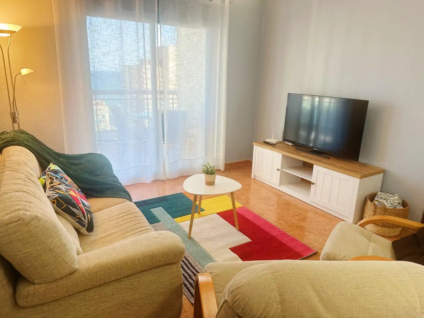 Living room of Apartments for rent in El Campello  with Air Conditioner, Heating and Private garden