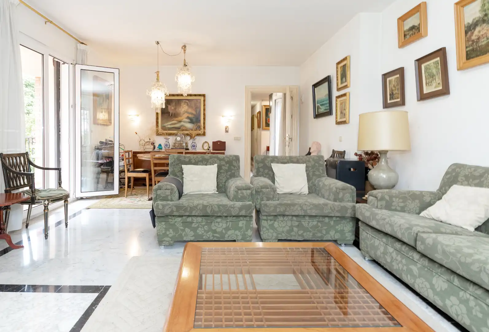 Sala de estar de Casa o chalet en venta en Málaga con Aire acondicionado, Calefacción y Jardín privado