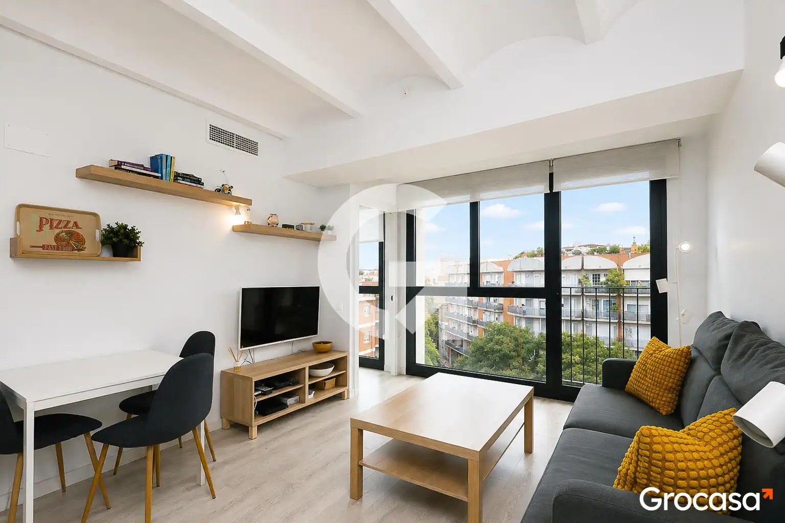 Sala de estar de Piso en venta en Barcelona con Aire acondicionado, Calefacción y Terraza