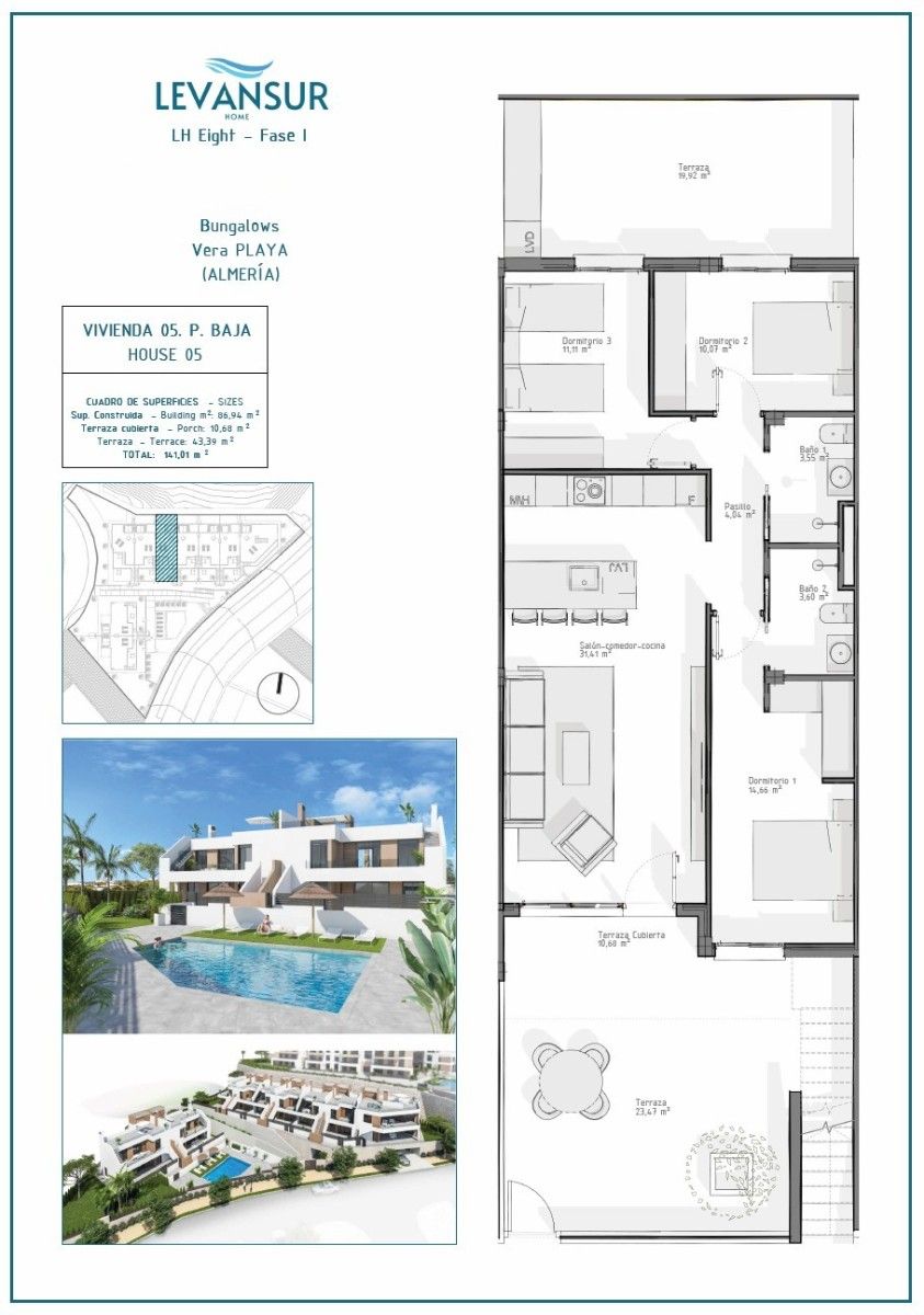 Apartment for sale in Vera  with Private garden, Terrace and Storage room