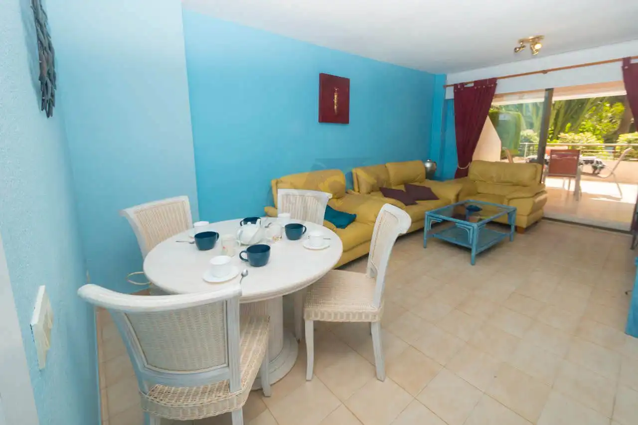 Esszimmer von Wohnungen zum Verkauf in Calpe / Calp mit Klimaanlage, Heizung und Terrasse