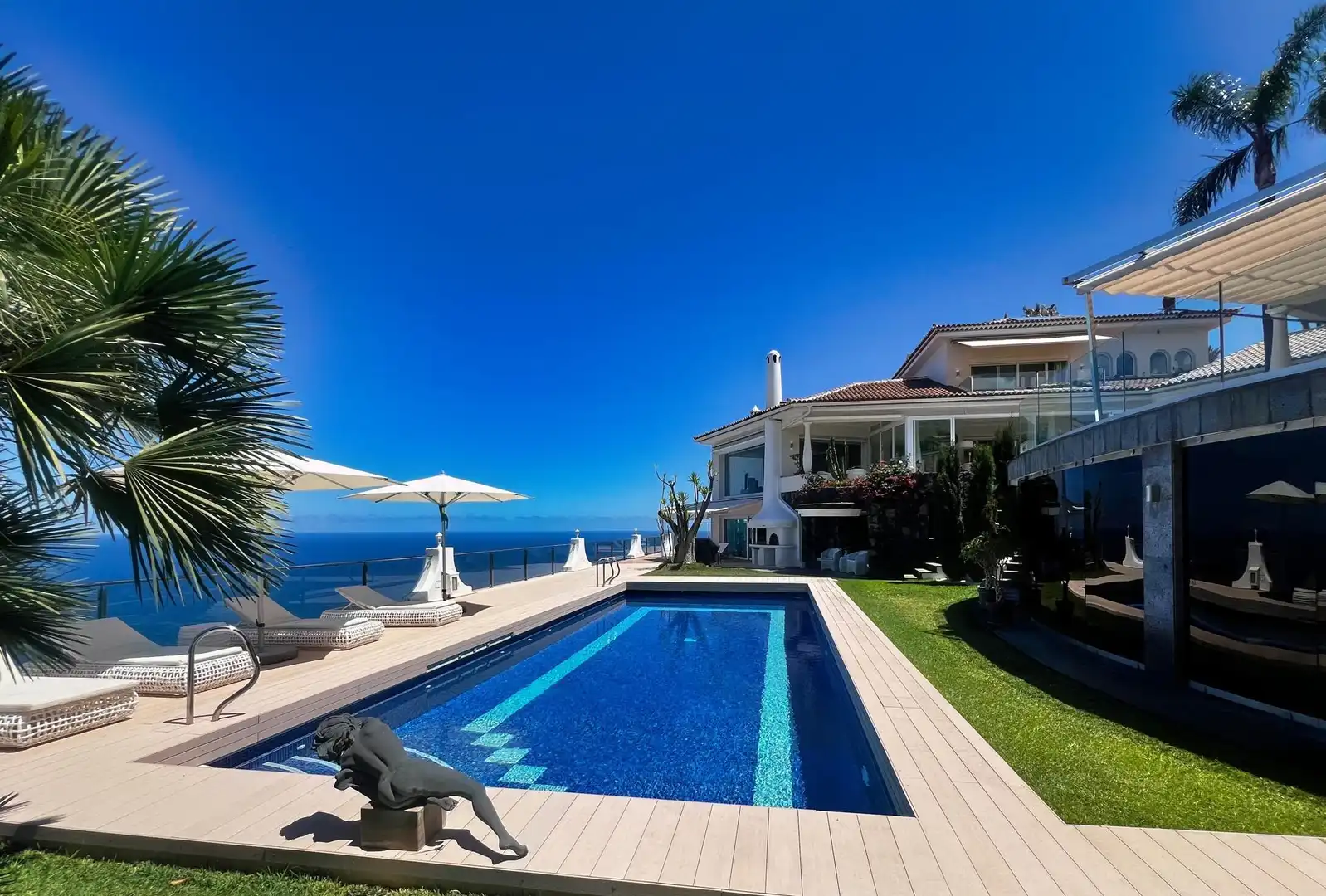 Piscina de Finca rústica en venta en Santa Úrsula con Aire acondicionado, Calefacción y Terraza