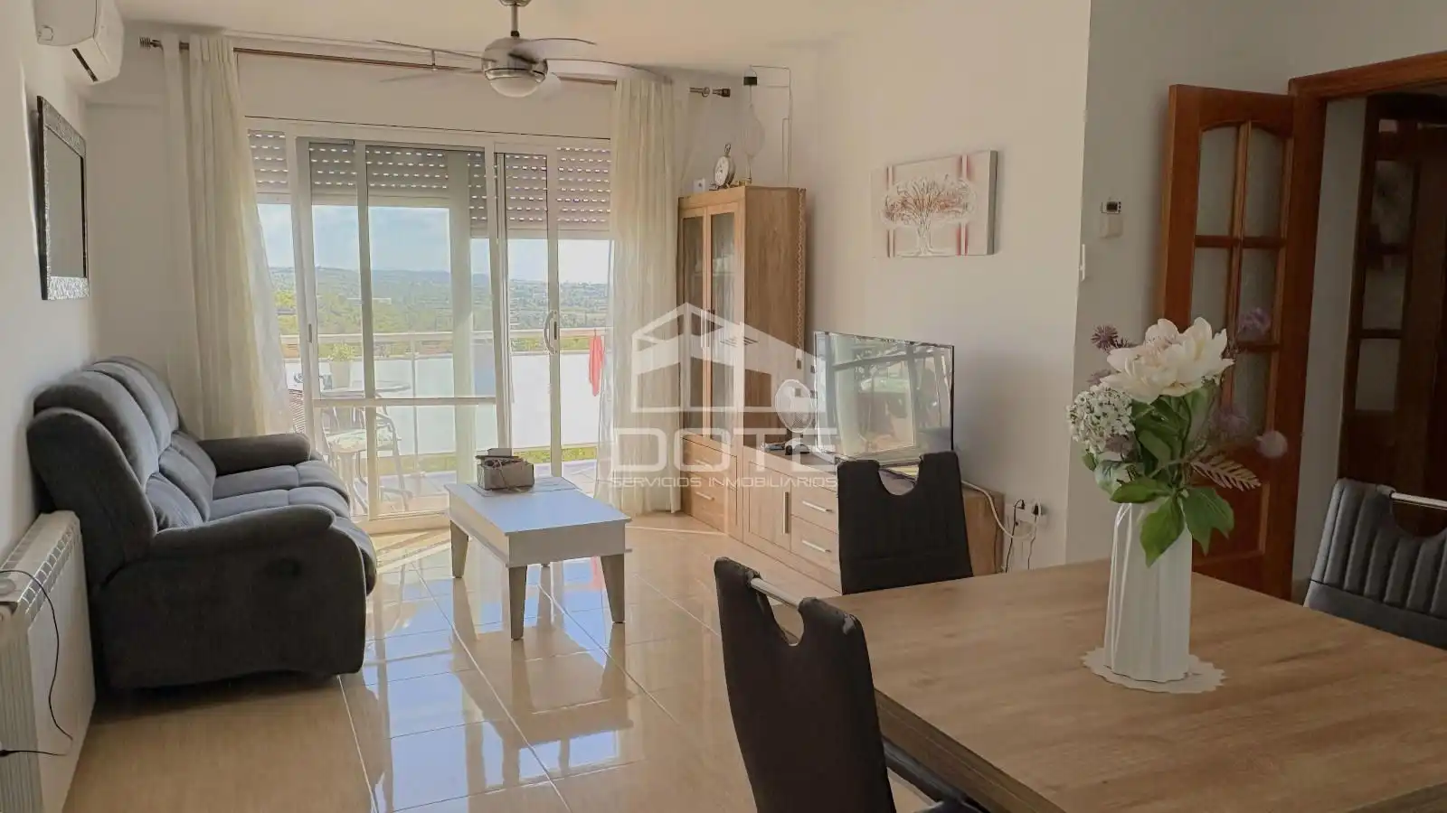 Sala de estar de Ático en venta en Creixell con Aire acondicionado, Calefacción y Terraza