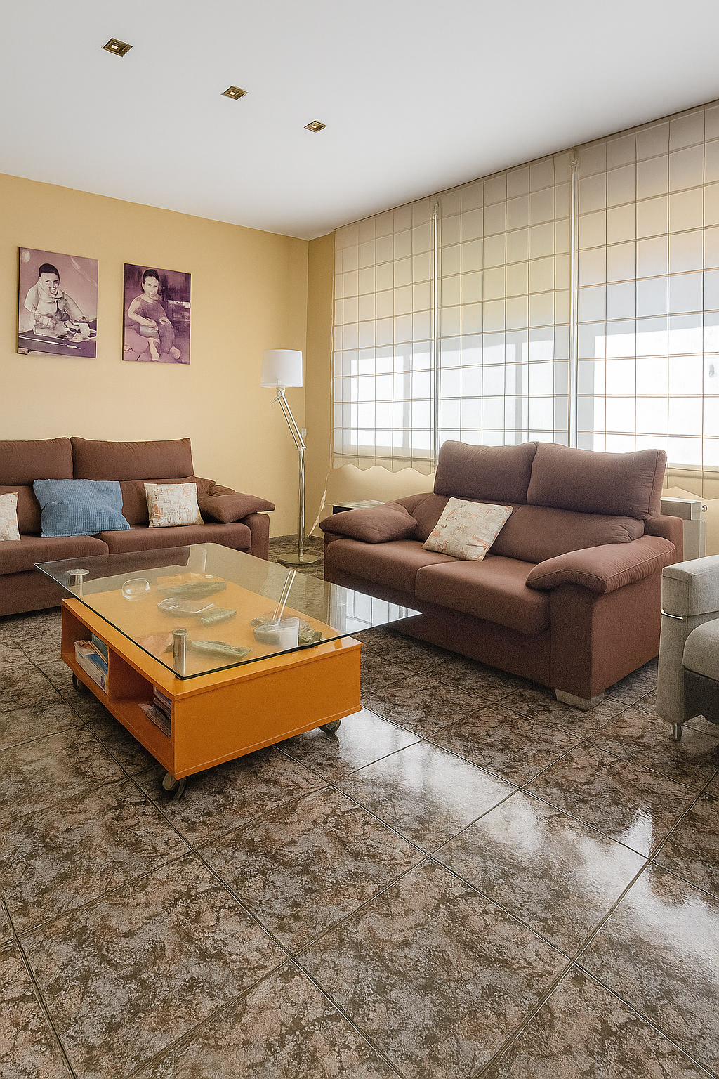 Living room of Single-family semi-detached for sale in Terrassa  with Heating, Private garden and Terrace