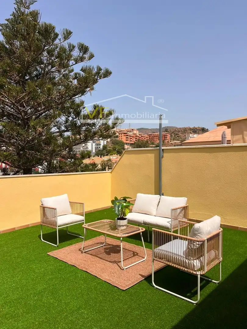 Terraza de Ático en venta en Rincón de la Victoria con Aire acondicionado, Jardín privado y Terraza