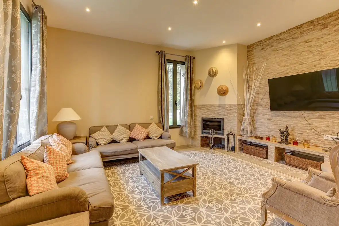 Wohnzimmer von Country house zum Verkauf in Llinars del Vallès mit Klimaanlage, Heizung und Abstellraum