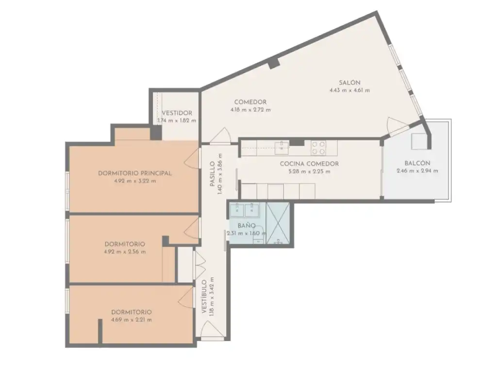 Flat for sale in Figueres  with Air Conditioner