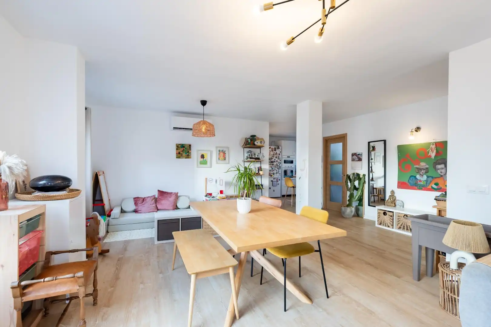 Comedor de Apartamento en venta en  Palma de Mallorca con Aire acondicionado, Parquet y Terraza