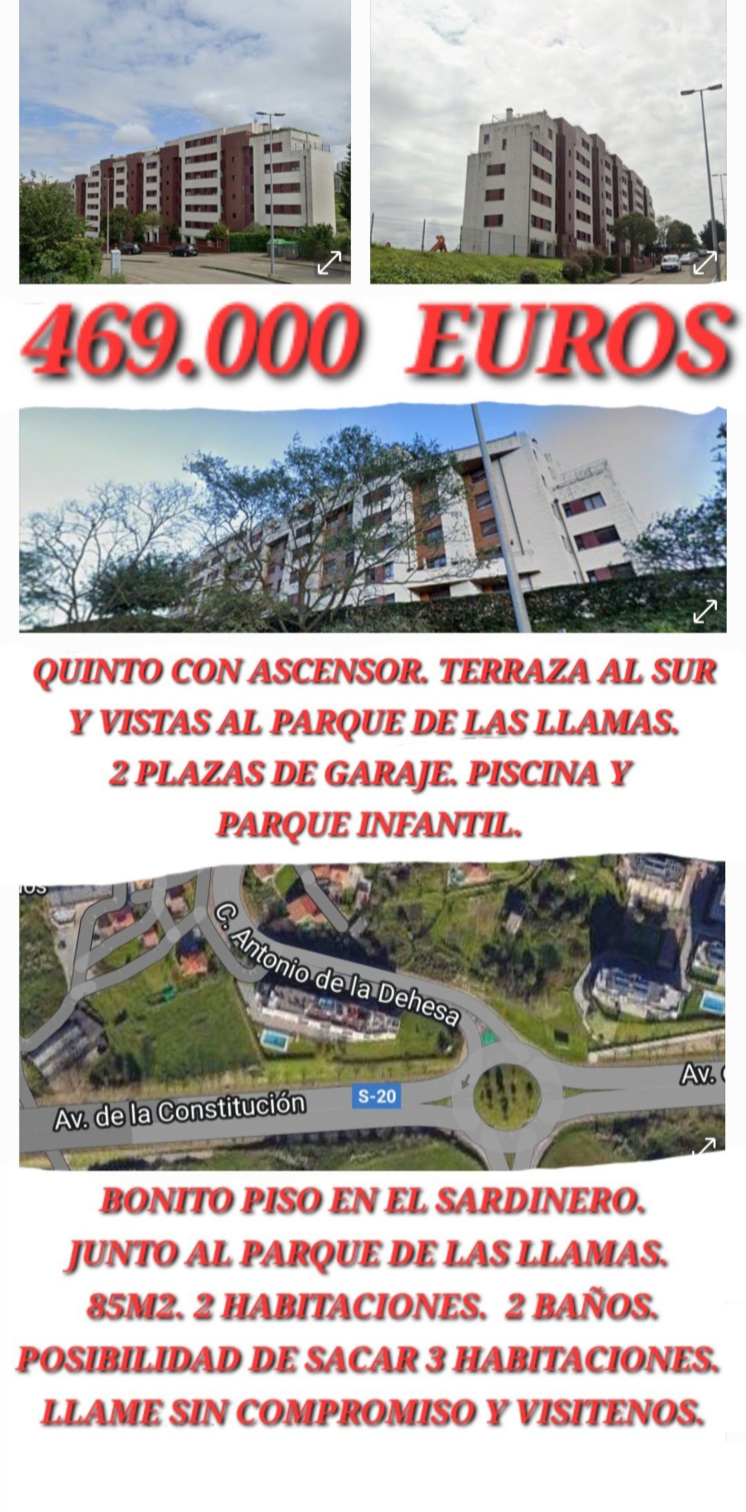 Parking of Apartment for sale in Santander  with Heating, Private garden and Parquet flooring
