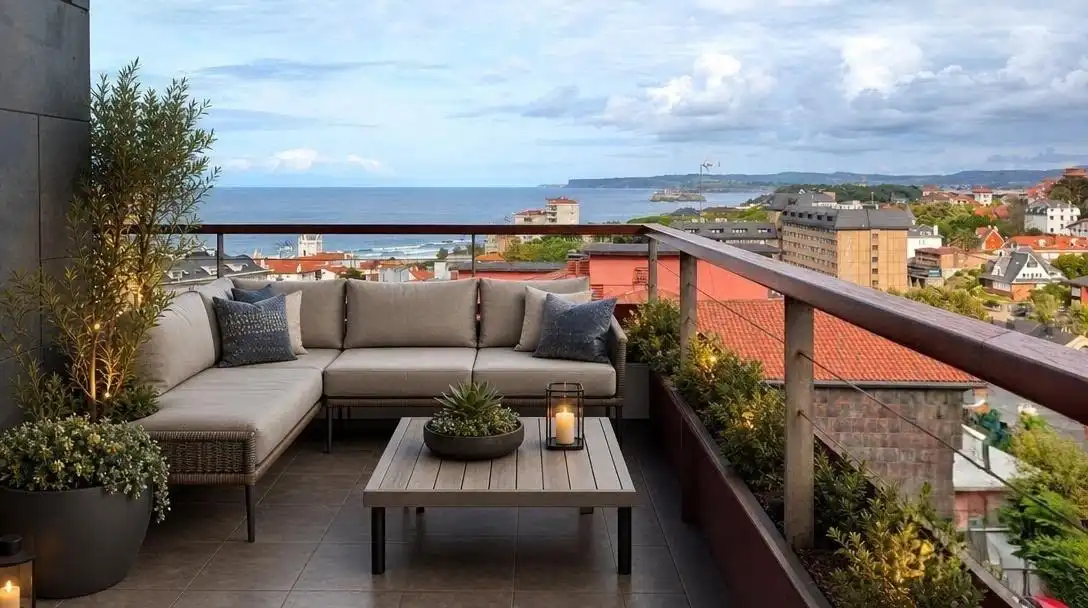 Terrace of Flat for sale in Santander  with Heating, Terrace and Storage room