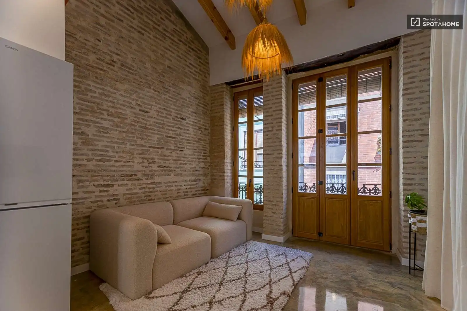 Wohnzimmer von Wohnungen zur untervermieten in Valencia mit Klimaanlage, Heizung und Terrasse