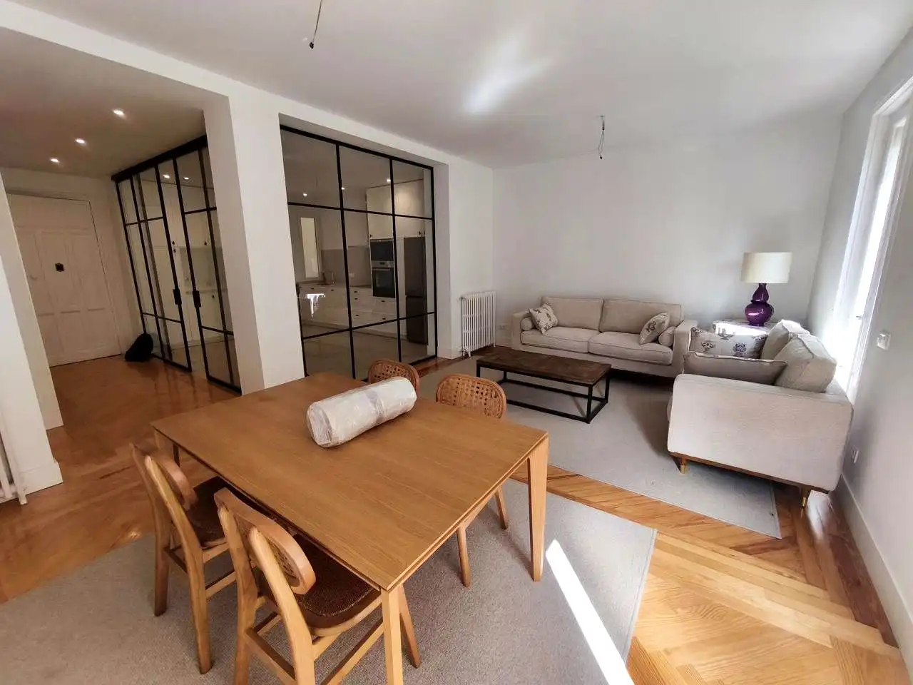 Wohnzimmer von Wohnung zur Miete in Madrid mit Terrasse