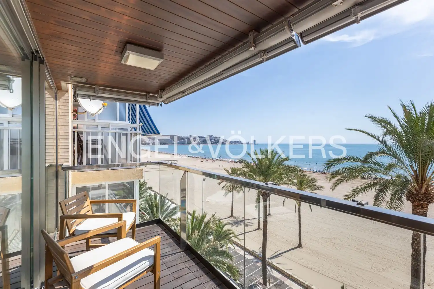 Terrace of Flat for sale in Cullera  with Air Conditioner, Heating and Parquet flooring