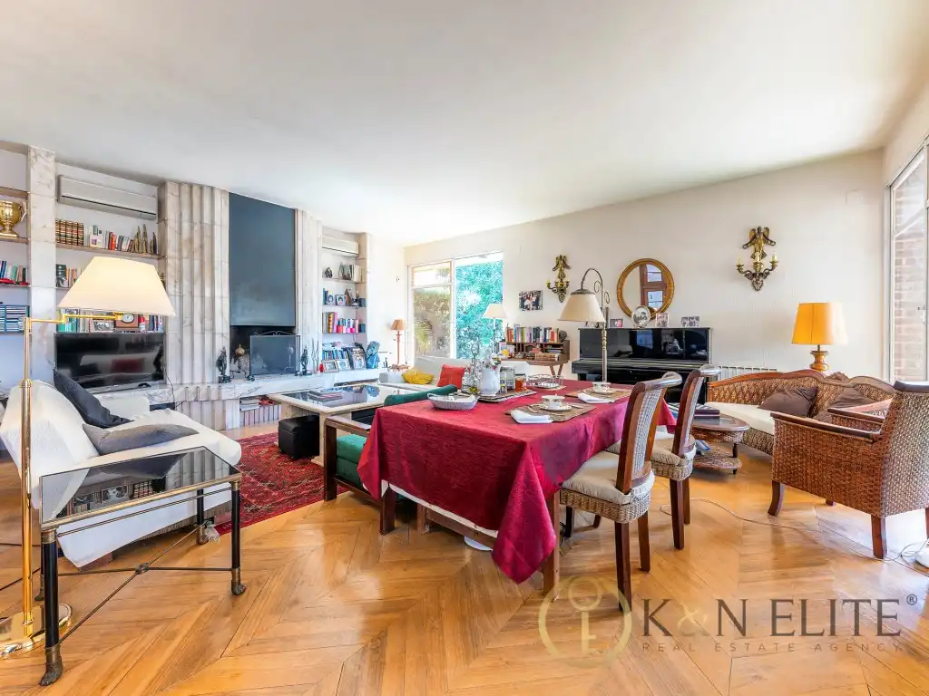 Sala d'estar de Casa o xalet en venda en Sant Joan d'Alacant amb Aire condicionat, Jardí privat i Terrassa