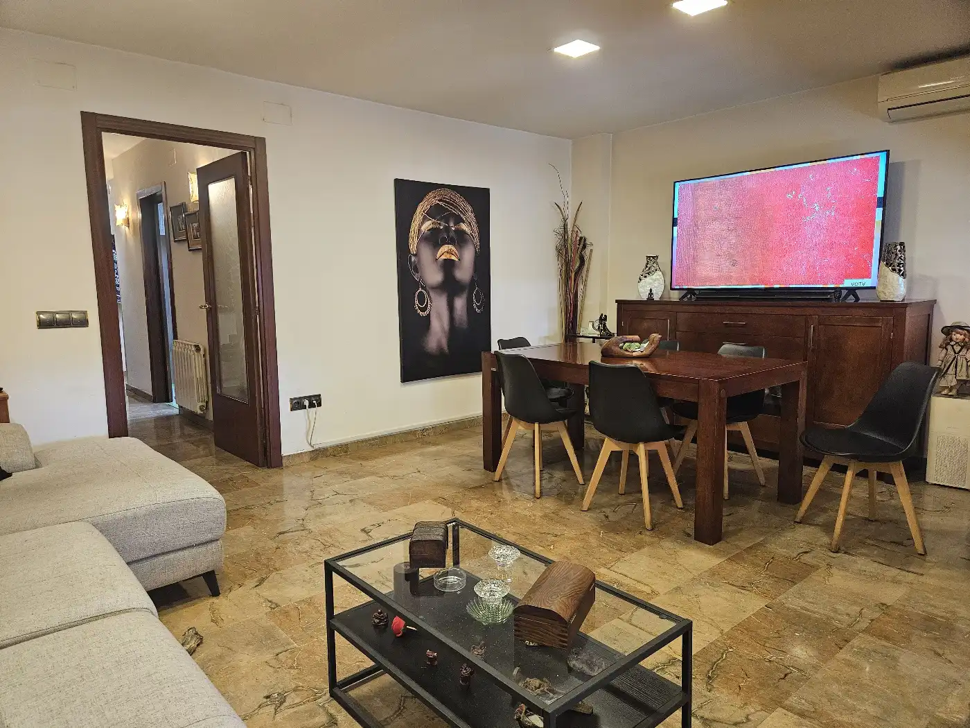 Sala de estar de Casa adosada en venta en Reus con Aire acondicionado, Jardín privado y Terraza