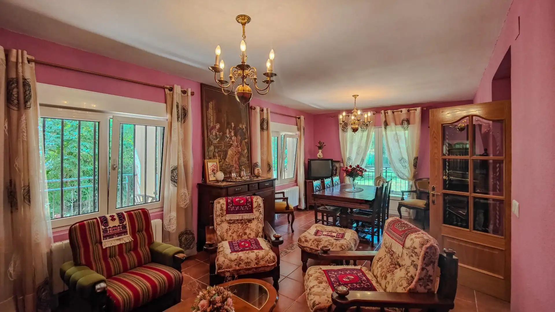 Sala de estar de Finca rústica en venta en Mahamud con Calefacción, Jardín privado y Terraza