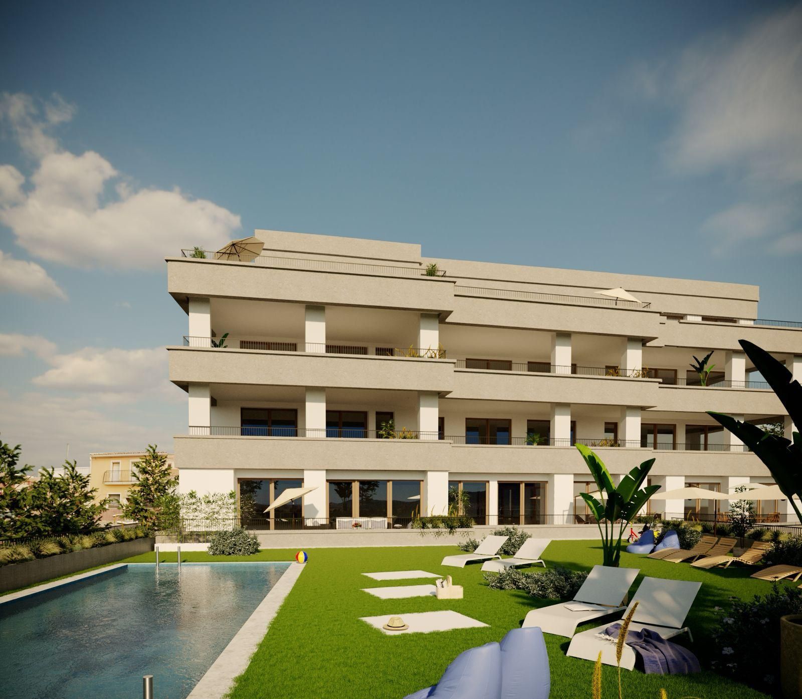 Exterior view of Study for sale in Hondón de las Nieves / El Fondó de les Neus  with Community pool