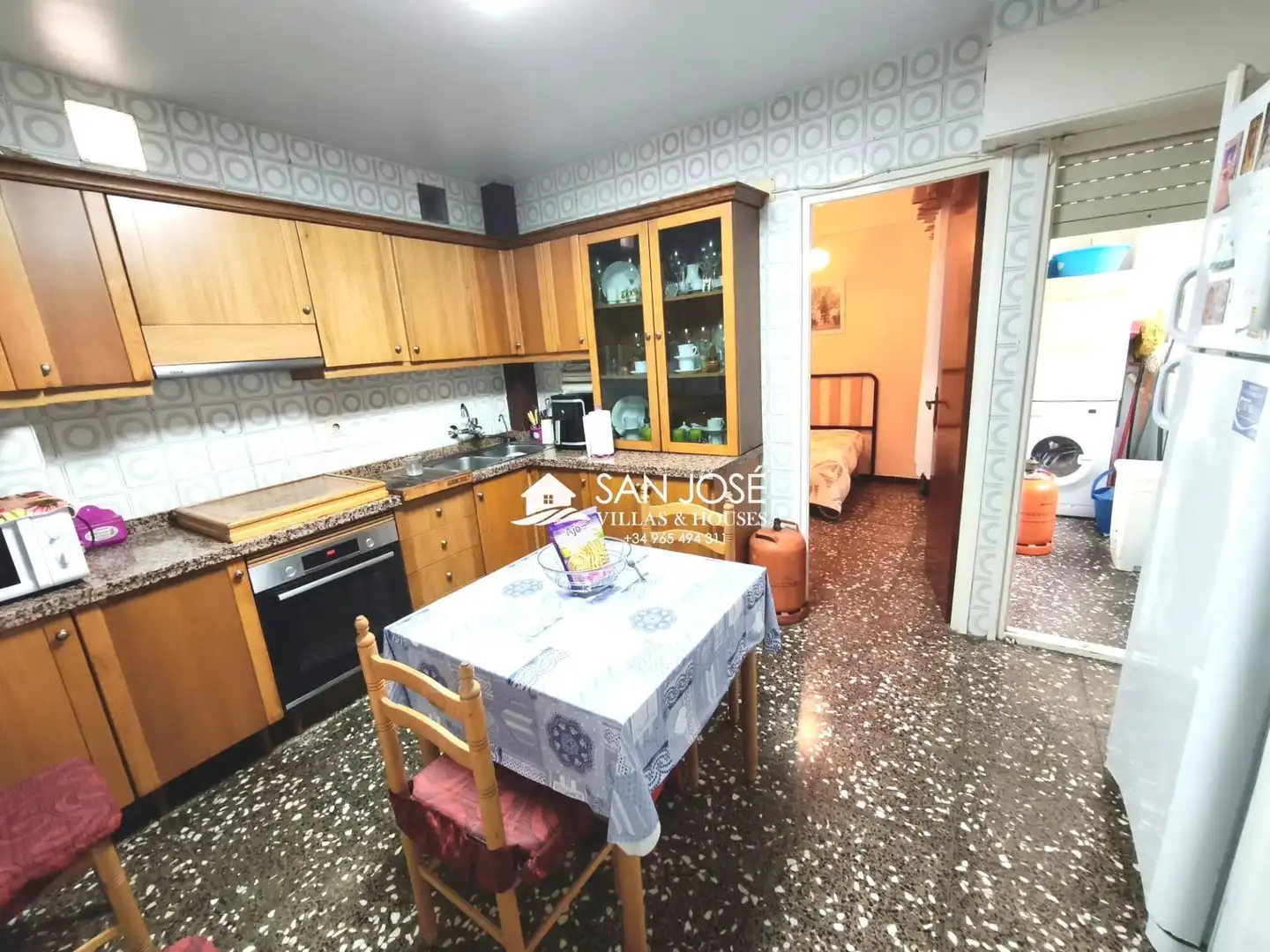 Kitchen of Flat for sale in Aspe  with Furnished and Balcony