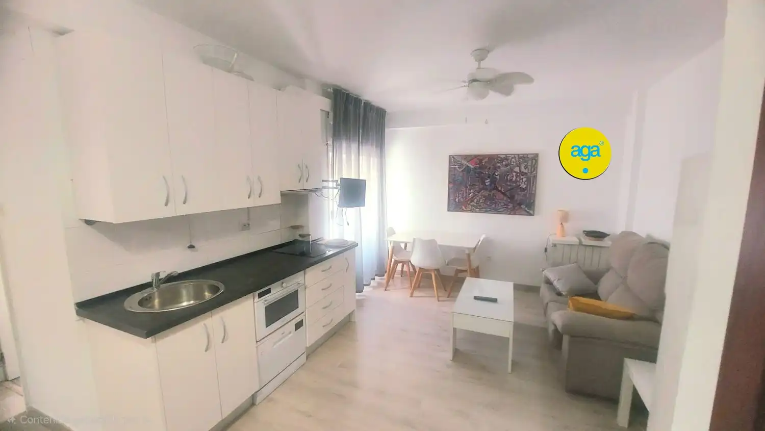 Cocina de Apartamento de alquiler en Jaén con Calefacción y Amueblado