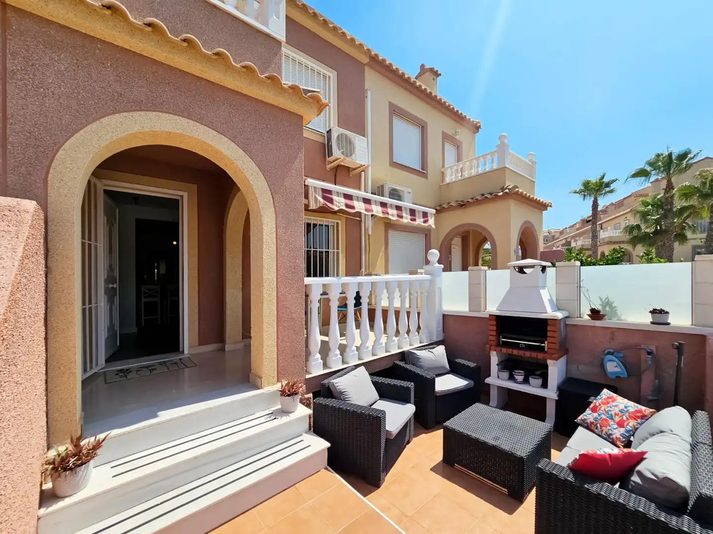 Terrassa de Casa o xalet en venda en Santa Pola amb Aire condicionat, Jardí privat i Moblat
