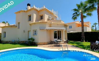 Exterior view of House or chalet for sale in Oliva  with Air Conditioner, Terrace and Swimming Pool