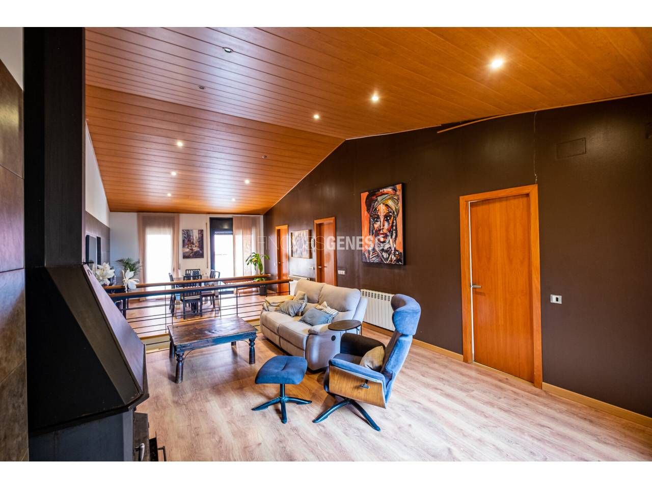 Sala d'estar de Pis en venda en Matadepera amb Calefacció, Parquet i Terrassa