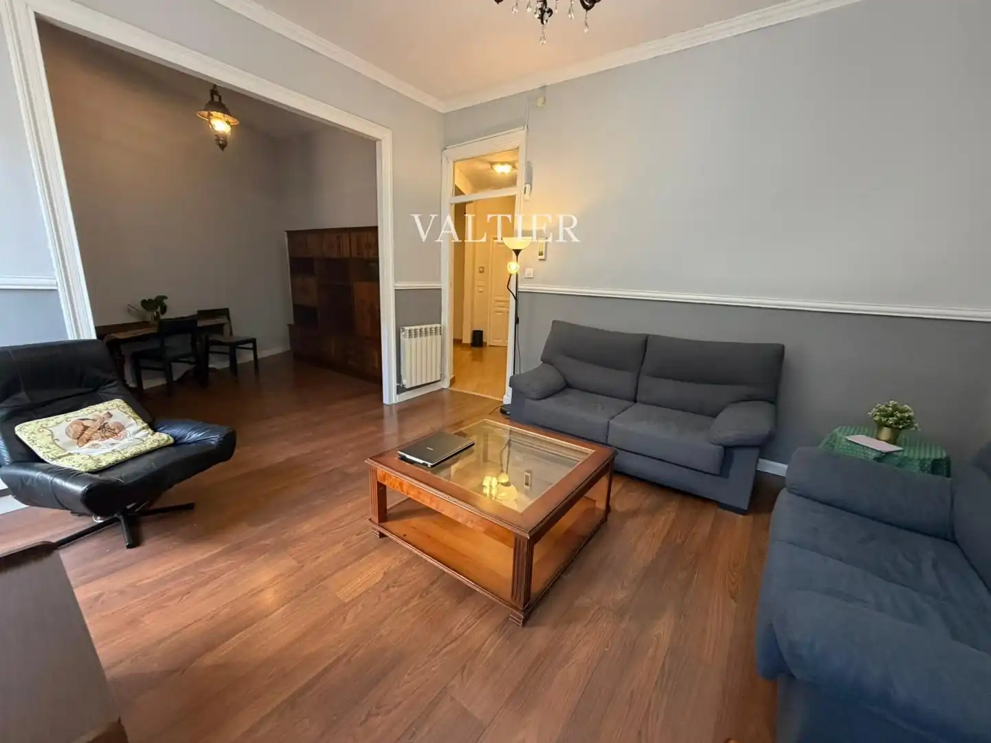 Sala de estar de Piso de alquiler en  Madrid Capital con Calefacción y Amueblado